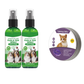 🍃 Natürliches Floh- und Zeckenspray für Hunde und Katzen 🐾 Halte dein geliebtes Haustier frei von Schädlingen 🐶🐱✨