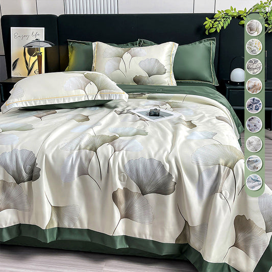 🔥Sommerlimitiertes Angebot 55 % Rabatt🌸Kühlendes atmungsaktives Blumenbettlaken (4-teiliges Set)