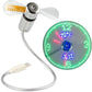 🔥2026 Heiße Produkte 🔥USB-Ventilator mit LED-Uhrbeleuchtung