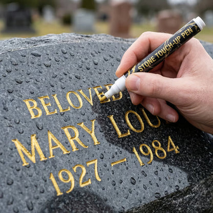 🥳 2026 HEISSER VERKAUF 🥳 💞 50K+ VERKAUFT! 💥🪦💛 50% RABATT! Goldener Grabstein-Marker – Stellt verblasste Namen & Daten auf Grabsteinen wieder her.