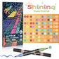 🎨 Glitzereffekt-Pinselmarker 🥇✨: Mühelos funkelnde Kunst schaffen 🥳 (🌈 24–96 Farben | Sanfter Strich, keine Verstopfung | Durchschlagfrei 📝)