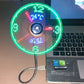 🔥2026 Heiße Produkte 🔥USB-Ventilator mit LED-Uhrbeleuchtung