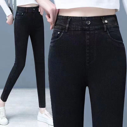 👖 50% RABATT JETZT! ❄️ Warme Skinny-Jeans mit Hoher Taille - Elastisch & Modellierend, Perfekt für Stil und Komfort im Winter ✨