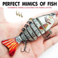 🎣 50 % RABATT! 🐟 Mehrsegmentiger bionischer Schwimmköder