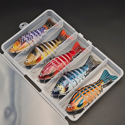 🎣 50 % RABATT! 🐟 Mehrsegmentiger bionischer Schwimmköder
