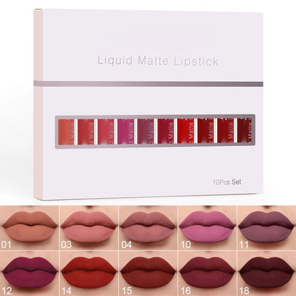 💄 LIMITIERTES ANGEBOT: 50% RABATT! 💋 18er-Set Mattierender Lipgloss – Langanhaltend, Wasserdicht & Vitamin-E-Pflege 🎁