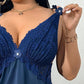 🥳HEISSER VERKAUF 2026🥳💞ÜBER 50.000 VERKAUFT!👗🌸 60 % RABATT! Pyjama-Set aus Top und Shorts mit Spitzenbesatz – Weicher, satinartiger Stoff, verstellbare Träger und V-Ausschnitt.