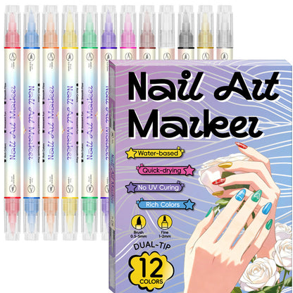 🔥48 % Rabatt⏰Nagelkunst-Stift-Set mit zwei Spitzen