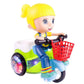 Gloeiende coole stunt driewieler, 1 stuk stunt driewieler speelgoed met knipperende LED-banden, geschikt voor 2 jaar en ouder, verjaardagscadeaus voor jongens en meisjes