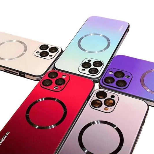 Kleurverloop hoesje met magneet voor iPhone